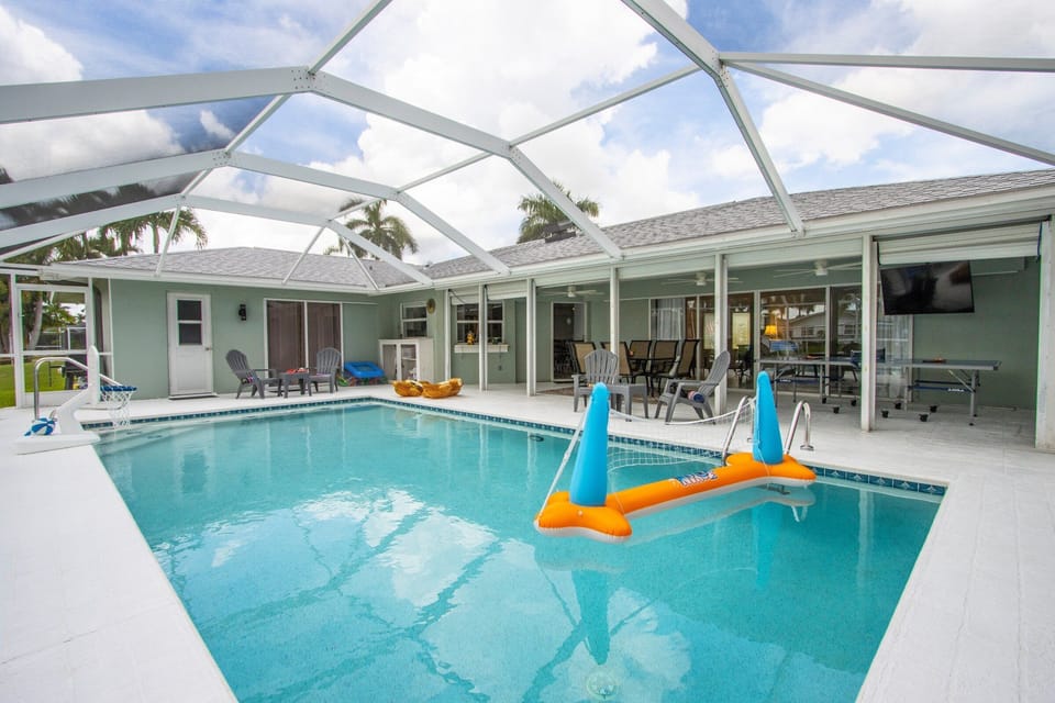 Private heated pool
