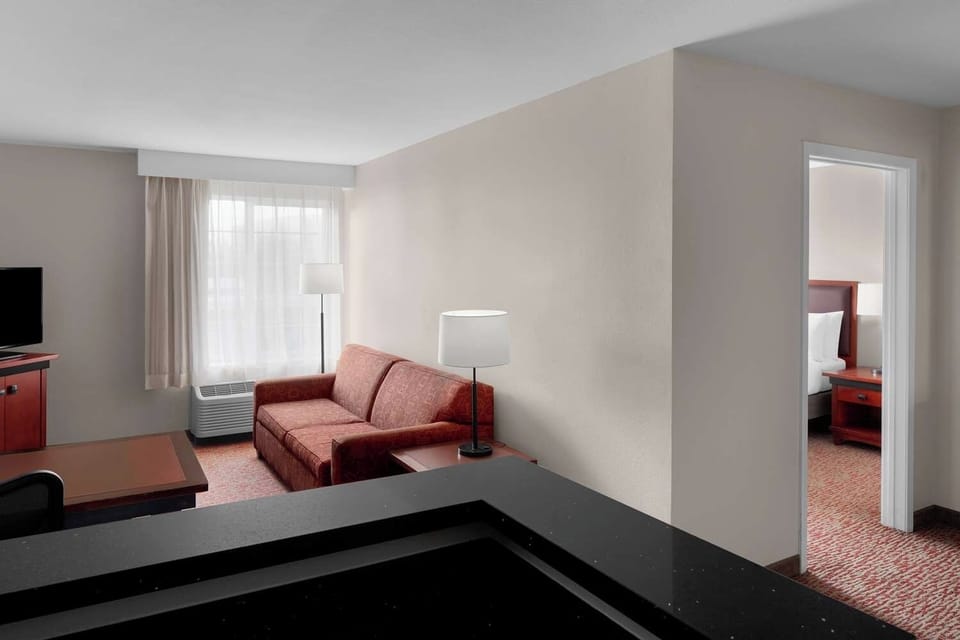 Feel at home with an open kitchenette flowing into lounge space.