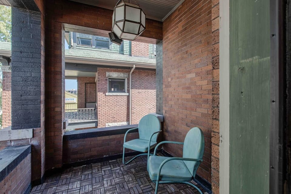 The patio is the perfect place to enjoy your morning coffee 