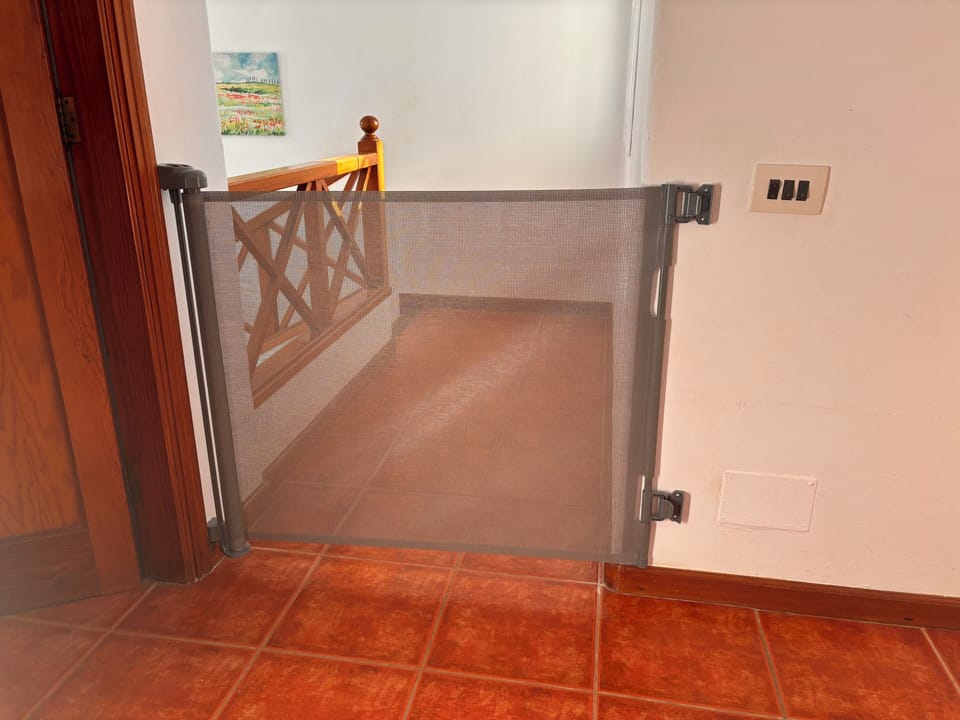 Stair gate upstairs