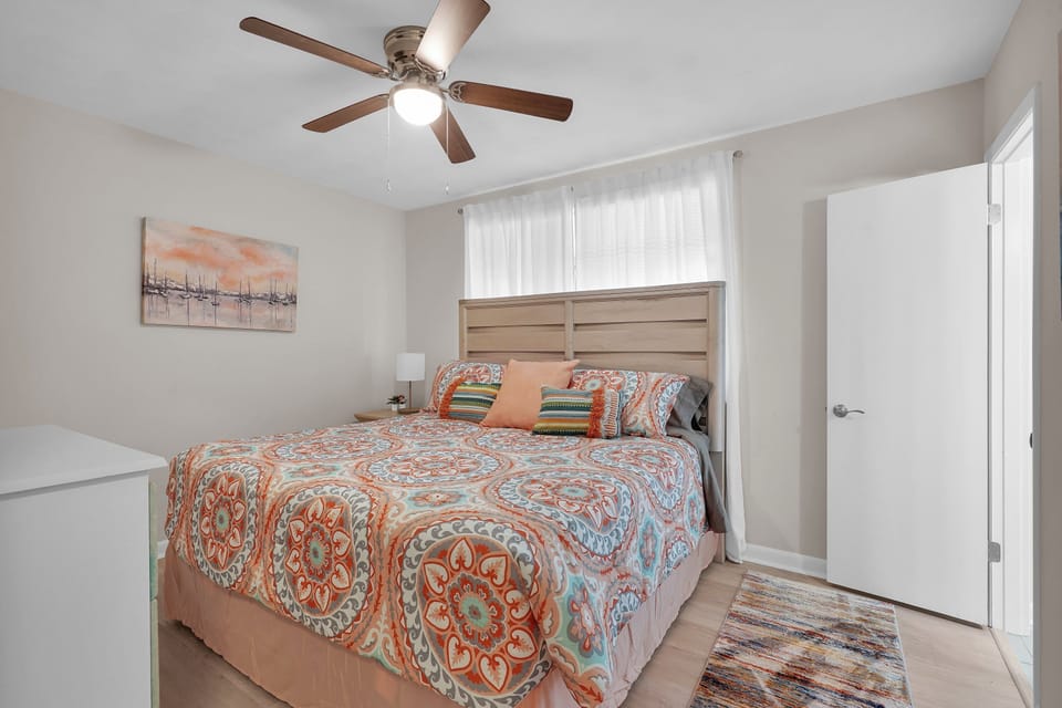 Third bedroom. Queen bed and  smart TV
