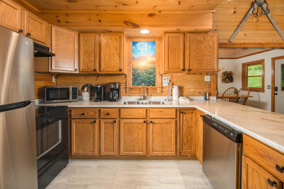 Prepare meals with ease in this well-appointed kitchen