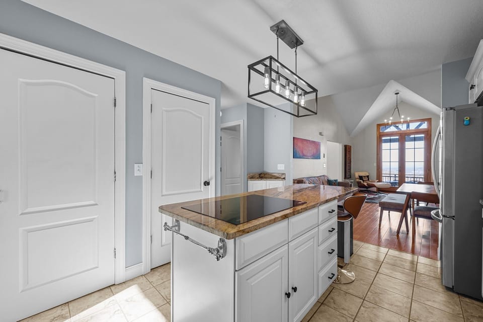 Laundry Closet is in the Kitchen with full size W/D