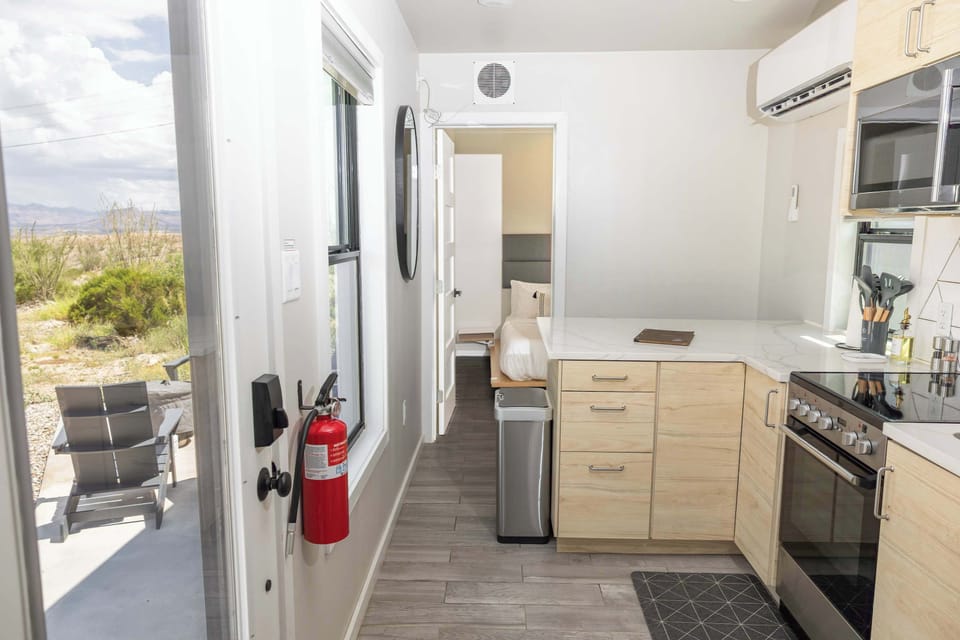 From kitchen looking towards bedroom #1