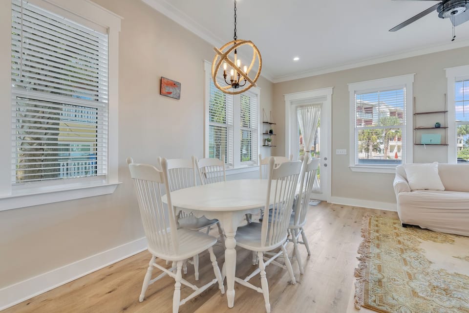 Elegant Coastal Dining Space