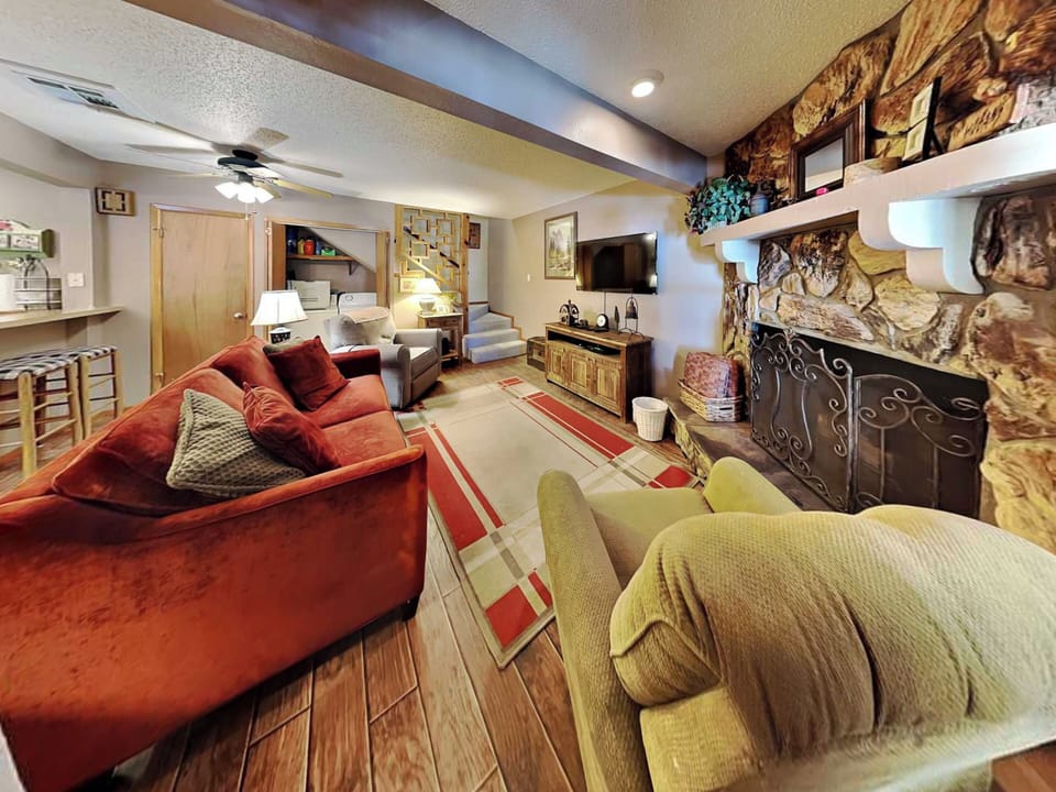 Living Room - Smart TV + Fireplace - First Floor