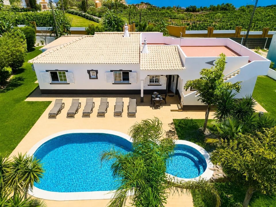 Aerial view of villa