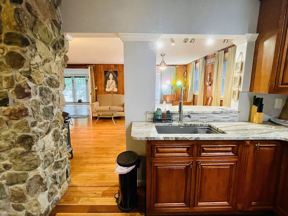 Dinning area with lake view