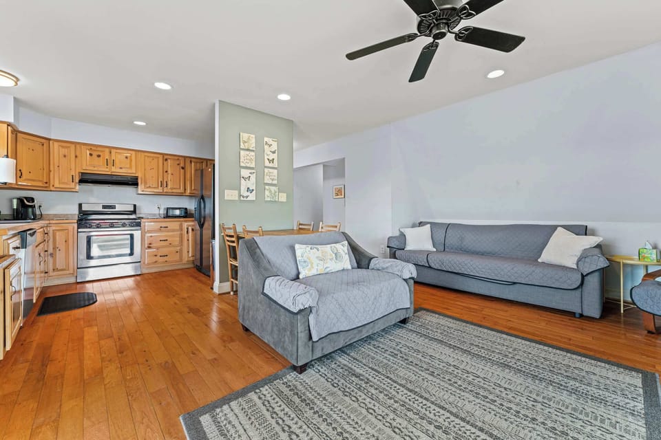 Offers versatile sleeping options with a twin pull-out and a full-size pull-out couch for added comfort.