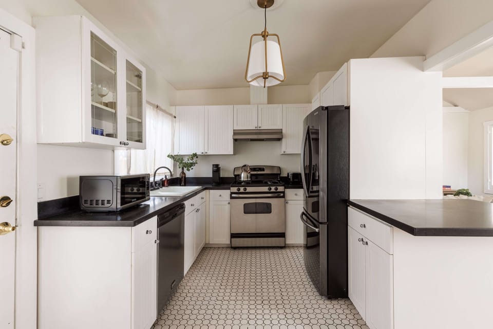 Fully stocked kitchen
