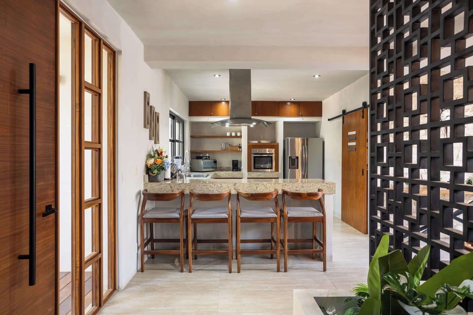 A breakfast bar for a quick snack or coffee hangout