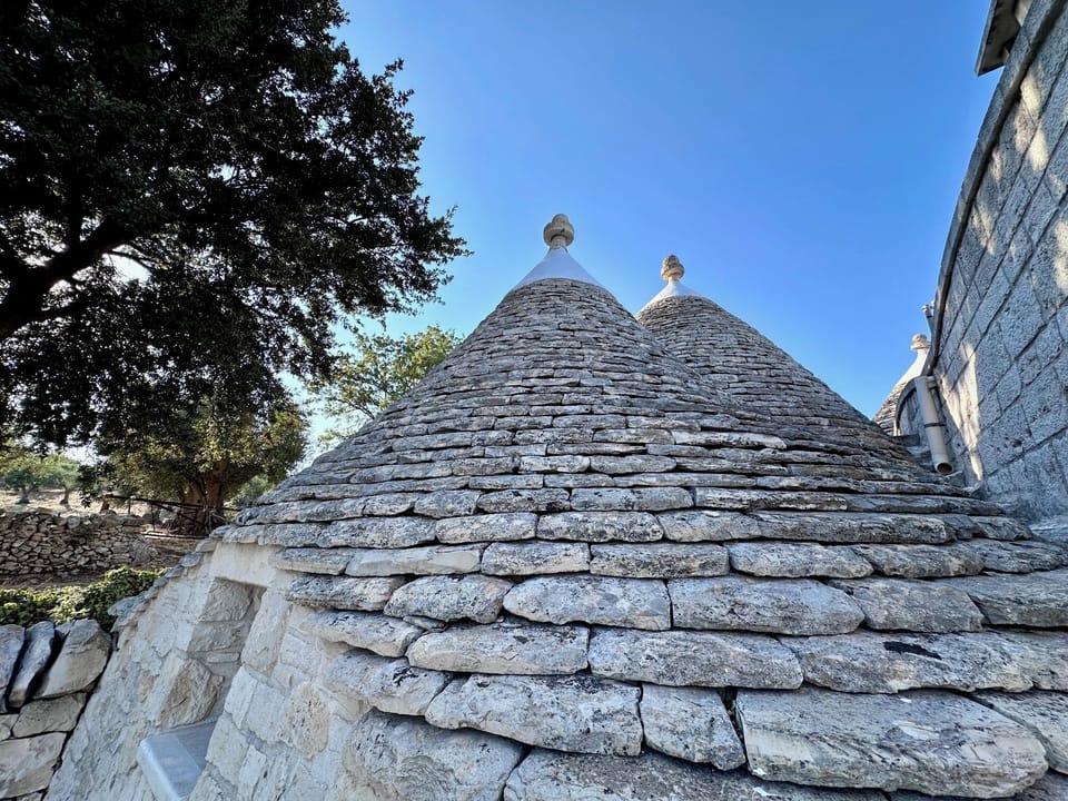 Admire the craftmanship of trulli cones