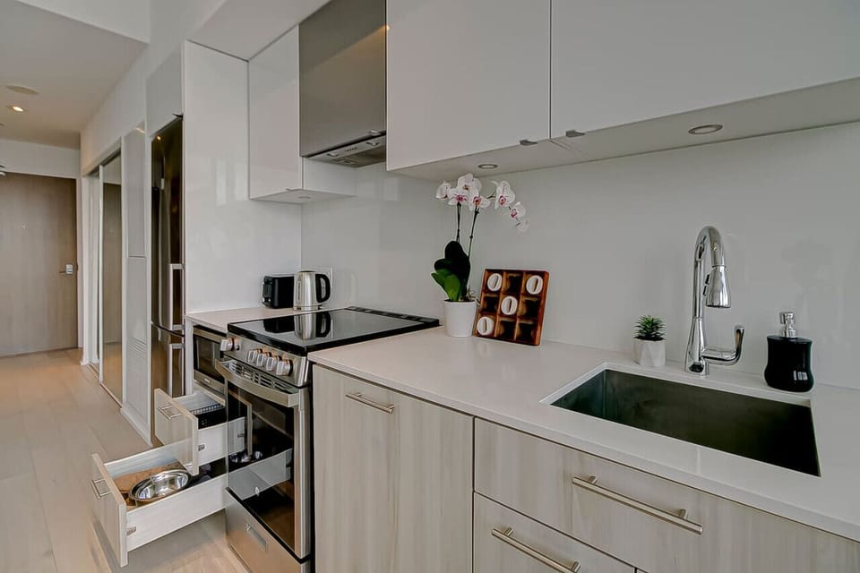 Well-designed kitchen with ample storage
