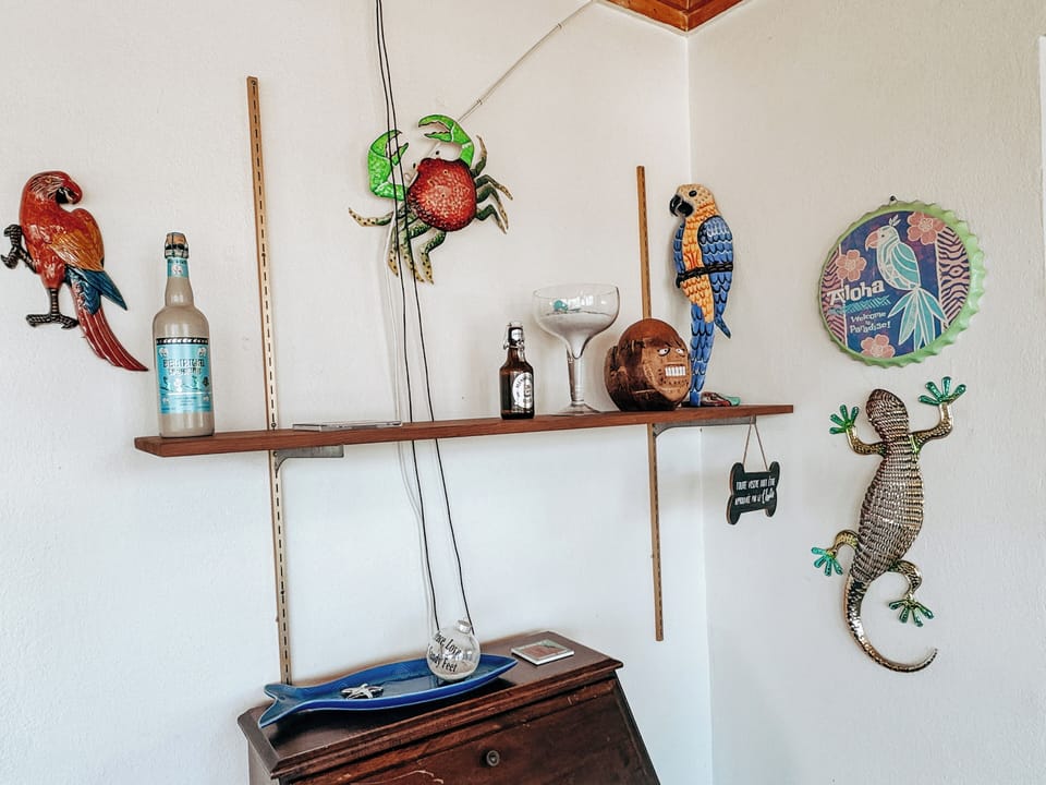 Fun-filled Florida room: playful coastal decorations create a cheerful vibe.
