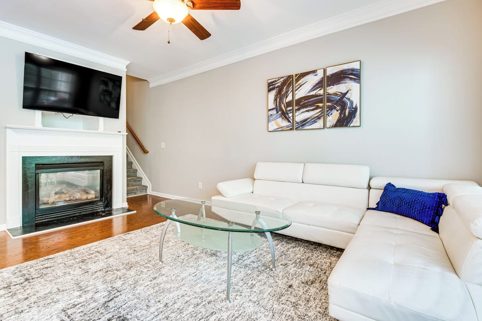 Alpharetta Vacation Rental | 4BR | 3.5BA | 2,700 Sq Ft | Stairs Required