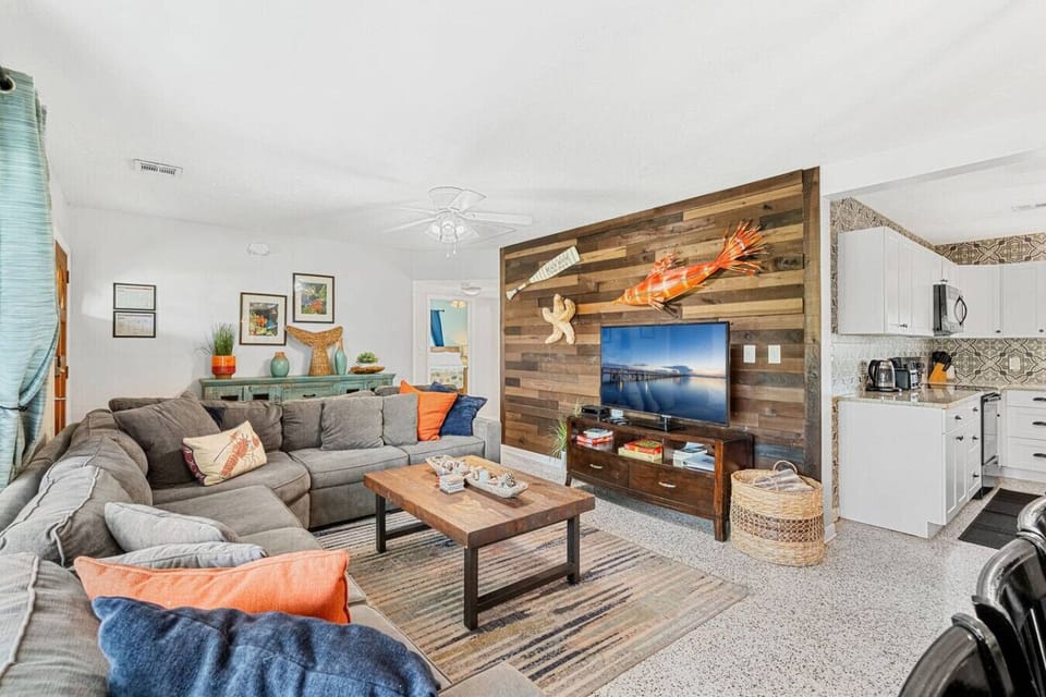 Comfy living room with plenty of seating.