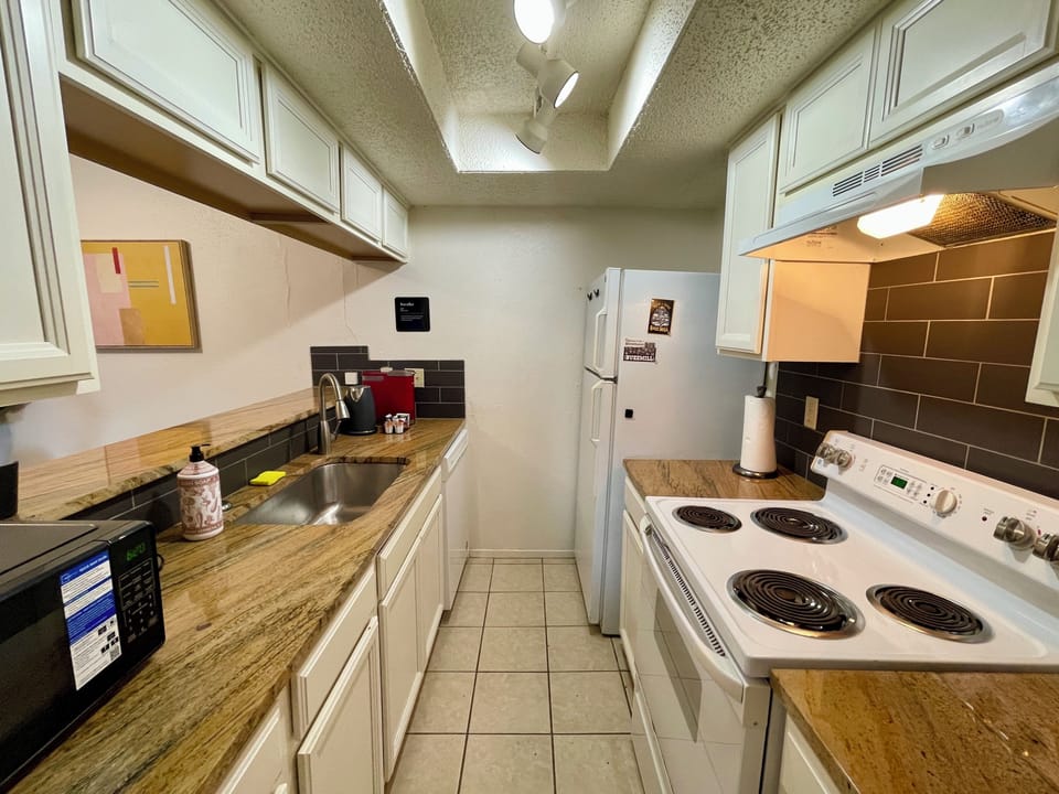 Fully stocked kitchen
