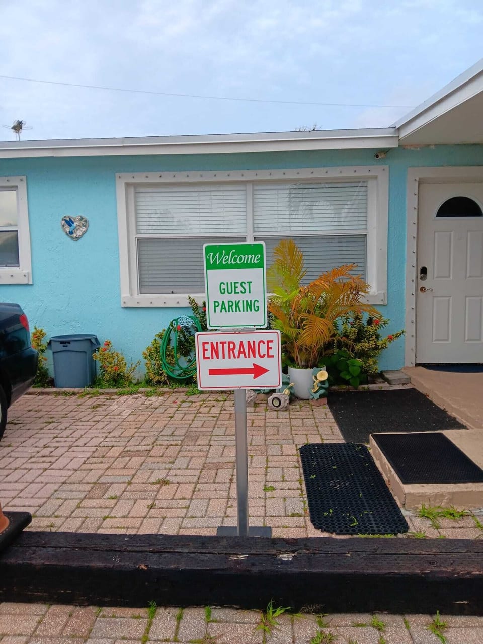 Parking and private entrance