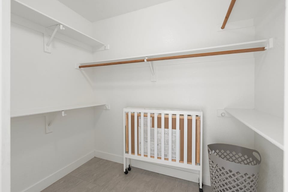 Travel size crib/pack and play combo for your convenience 