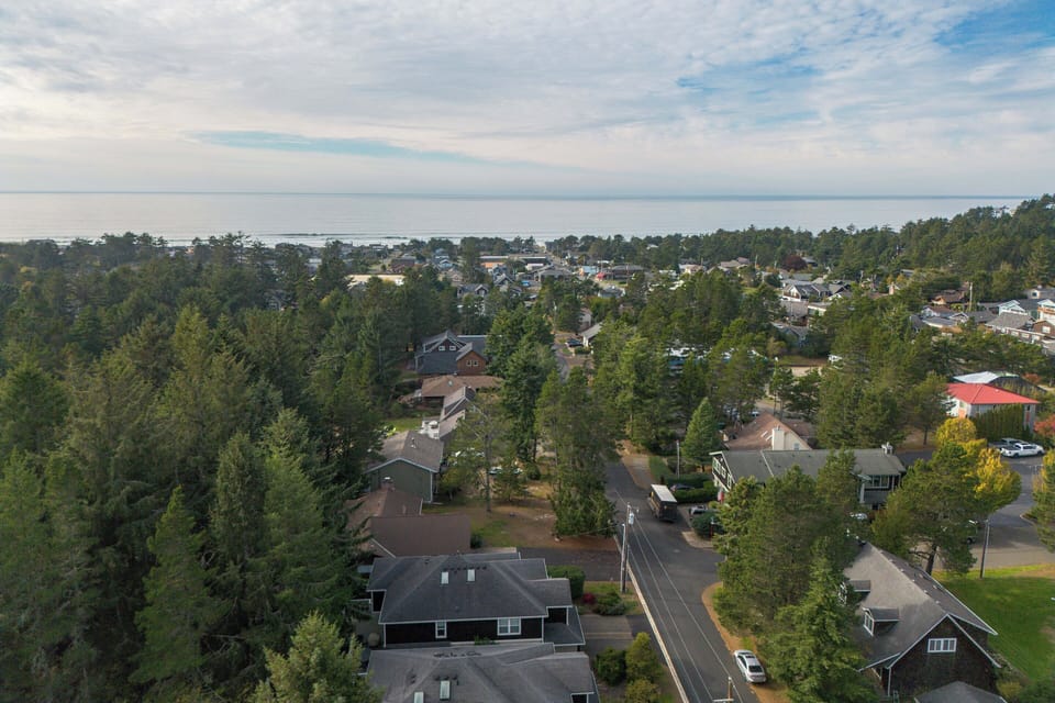 Aerial View looking west
