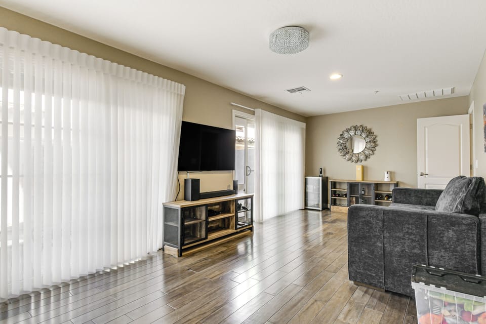 Living Room | Full Sleeper Sofa | Lower Level | Smart TV
