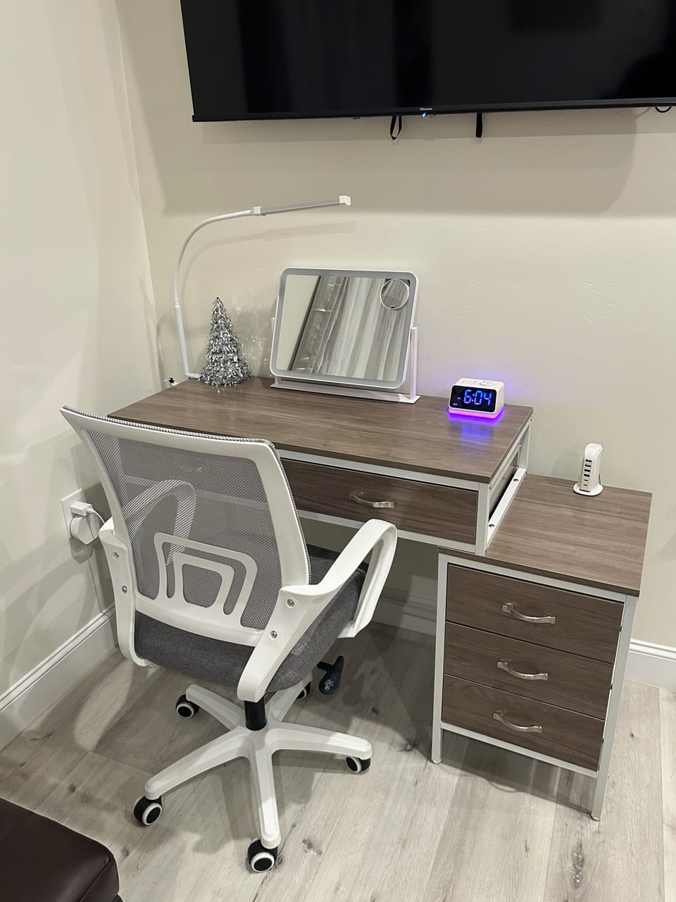 Work Space or Clothes Storage