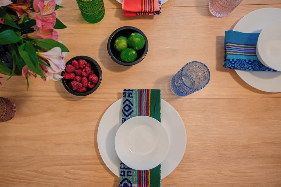 Beautiful table setup for the dining area