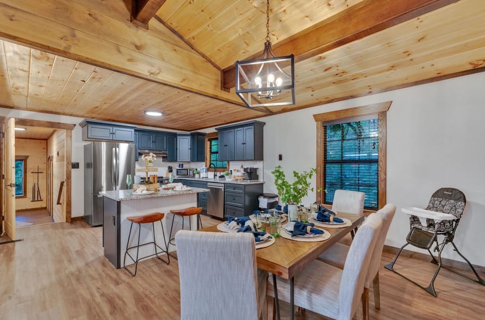 Inviting space with a stone fireplace and open layout perfect for entertaining!
