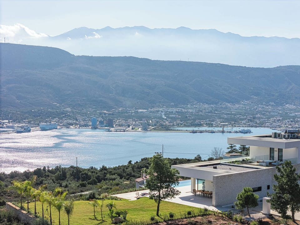 Birds eye capture of the pool area