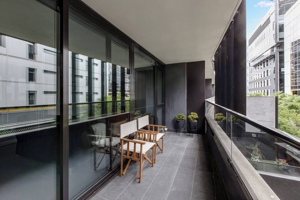 Seating on the balcony is perfect for reading a book in the fresh air or sipping your morning coffee outdoors.
