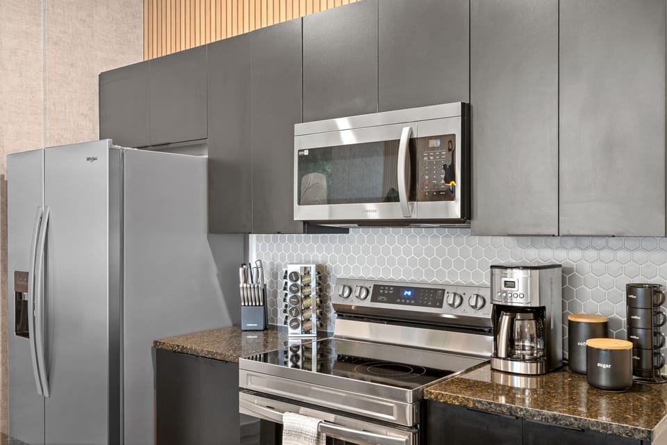 Fully stocked kitchen