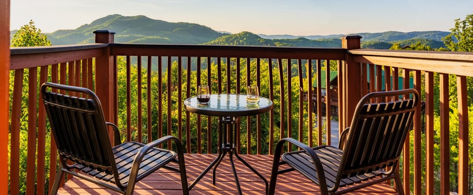 Enjoy the breathtaking views with a cup of coffee or glass of wine.