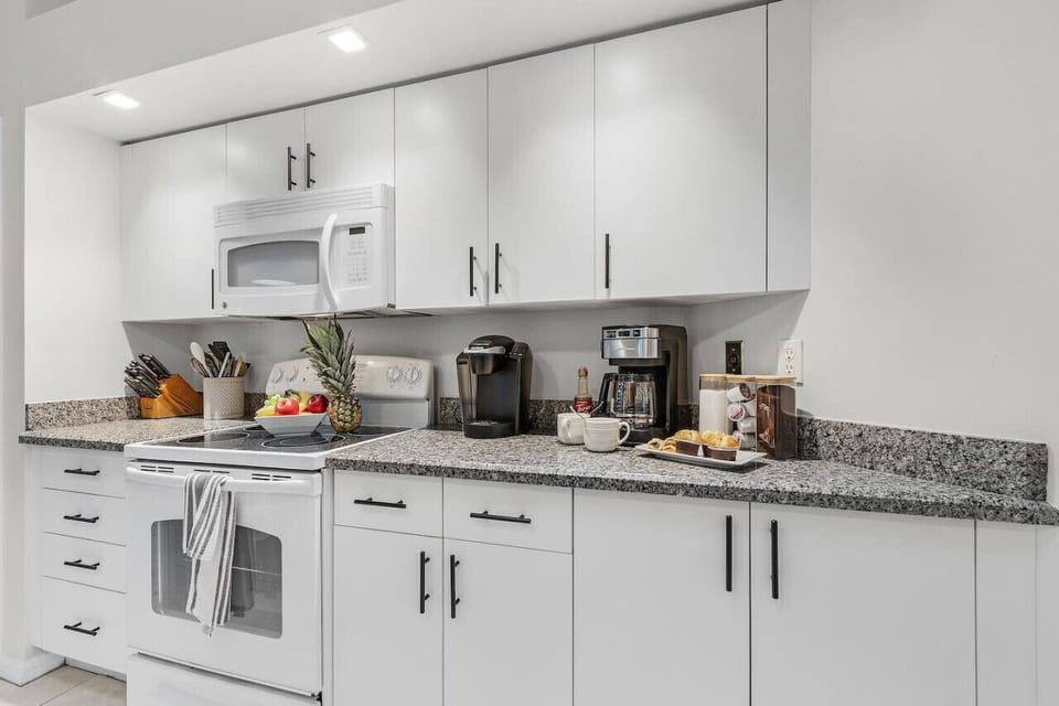 All the modern conveniences to partake. A coffee station for you!