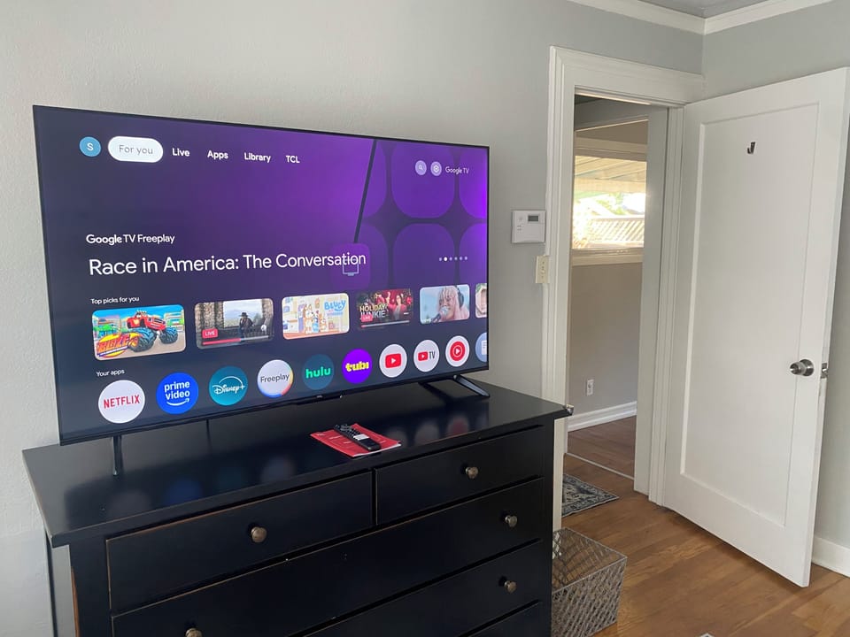 Second TV in the master bedroom