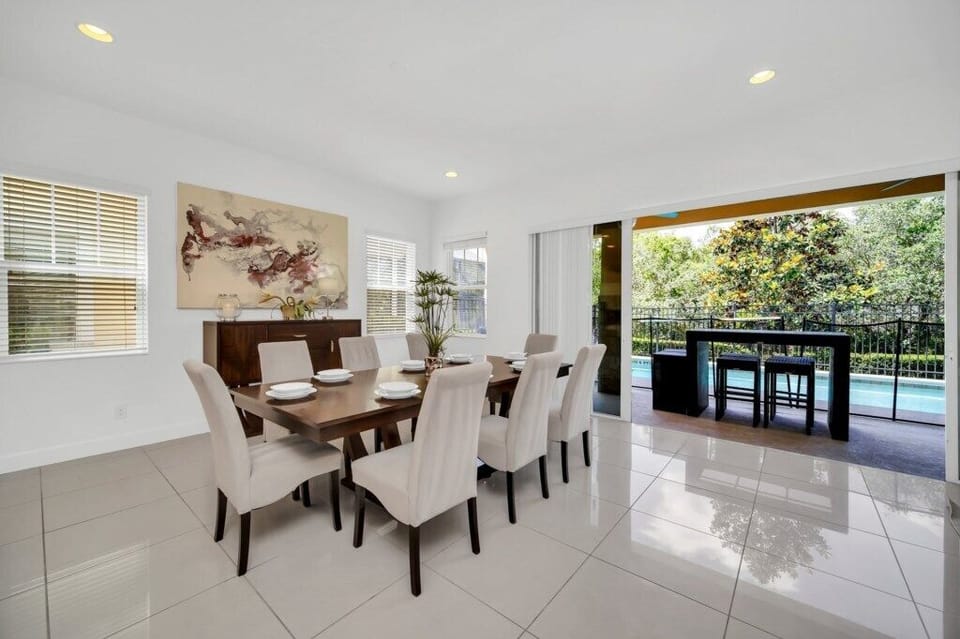Open-concept design keeps the home airy and social.