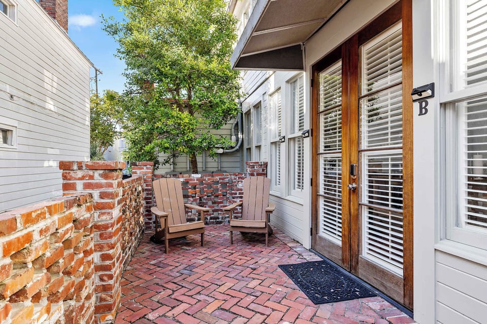 Relaxing outdoor patio