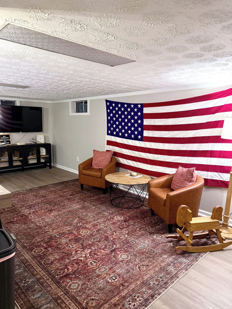 Basement living space studio