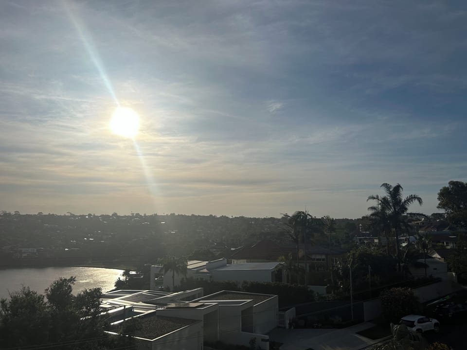 Sunset fro balcony.