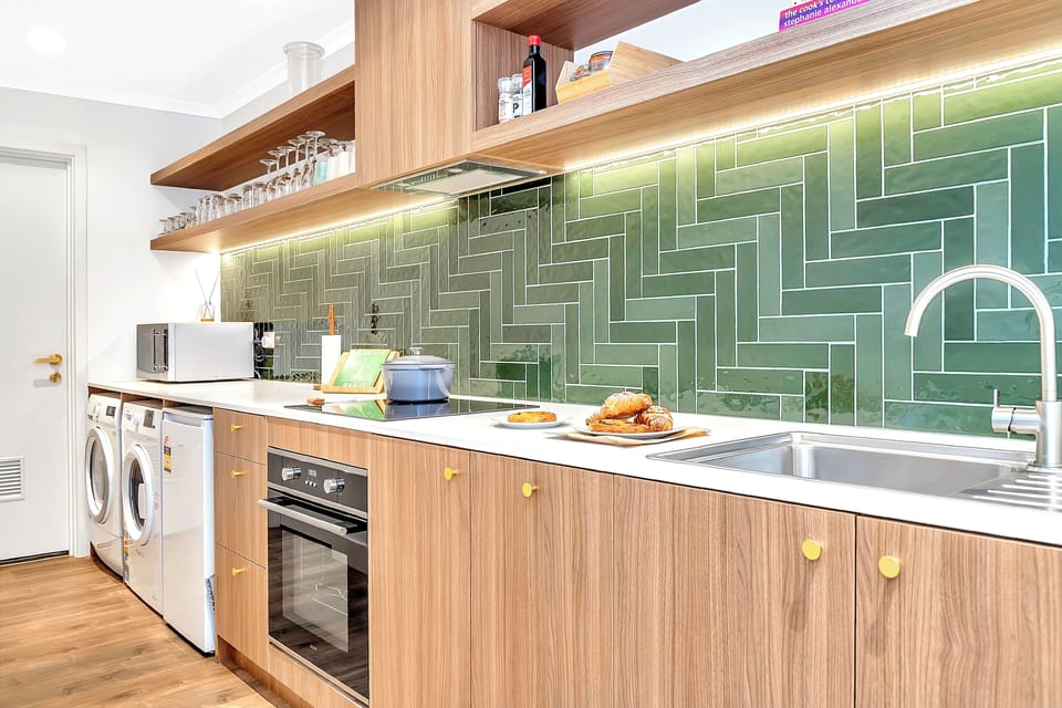 Cook up a storm in this beautiful kitchen.