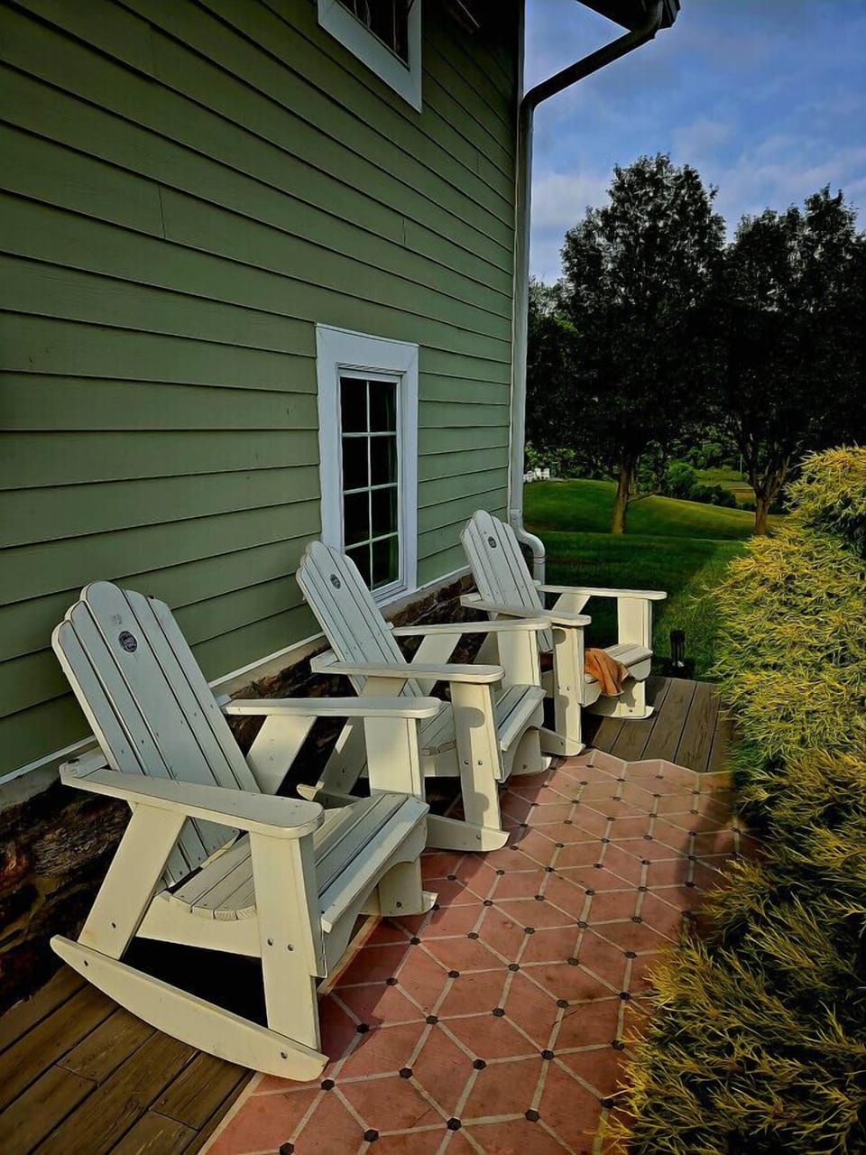 Outdoor Patio Seating at the Guest House