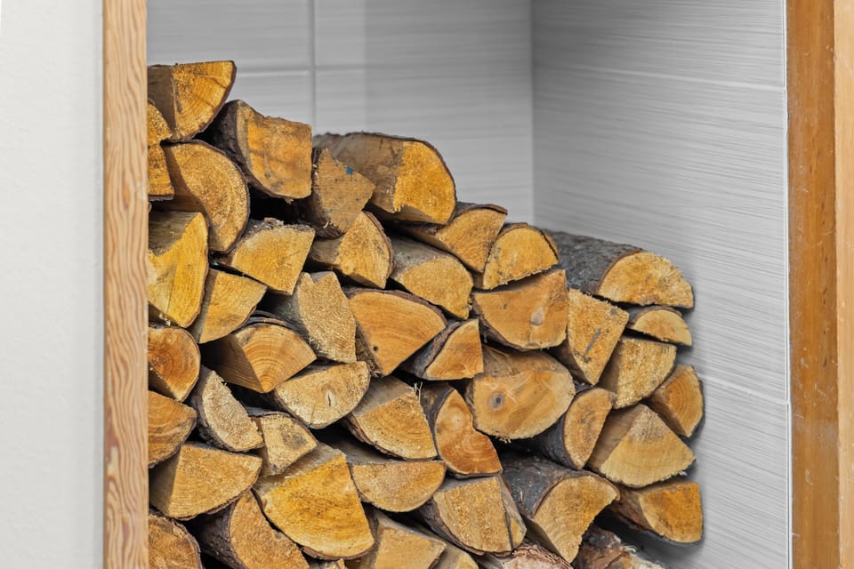 Firewood stocked and delivered during long stays