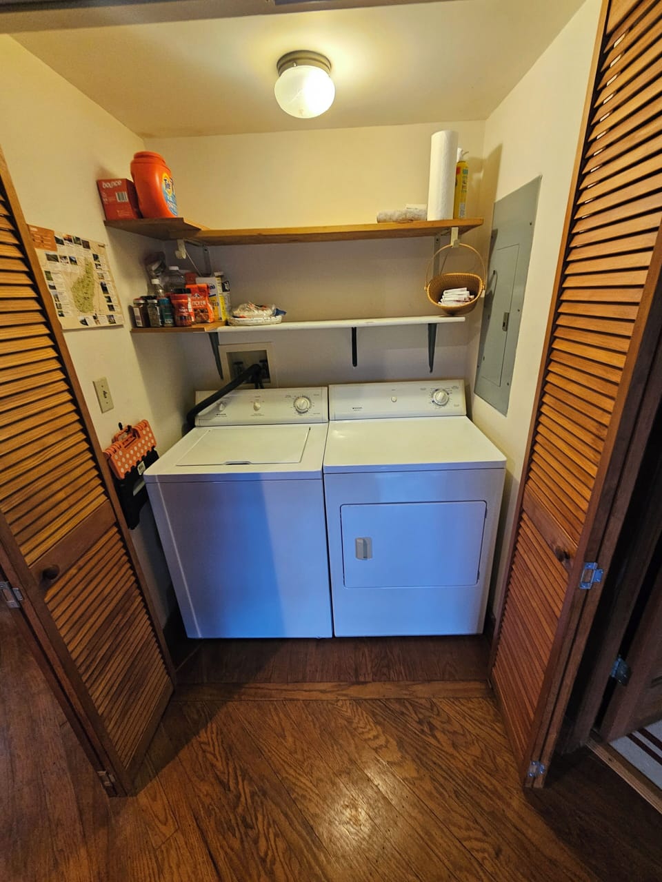 Washer, Dryer and Pantry