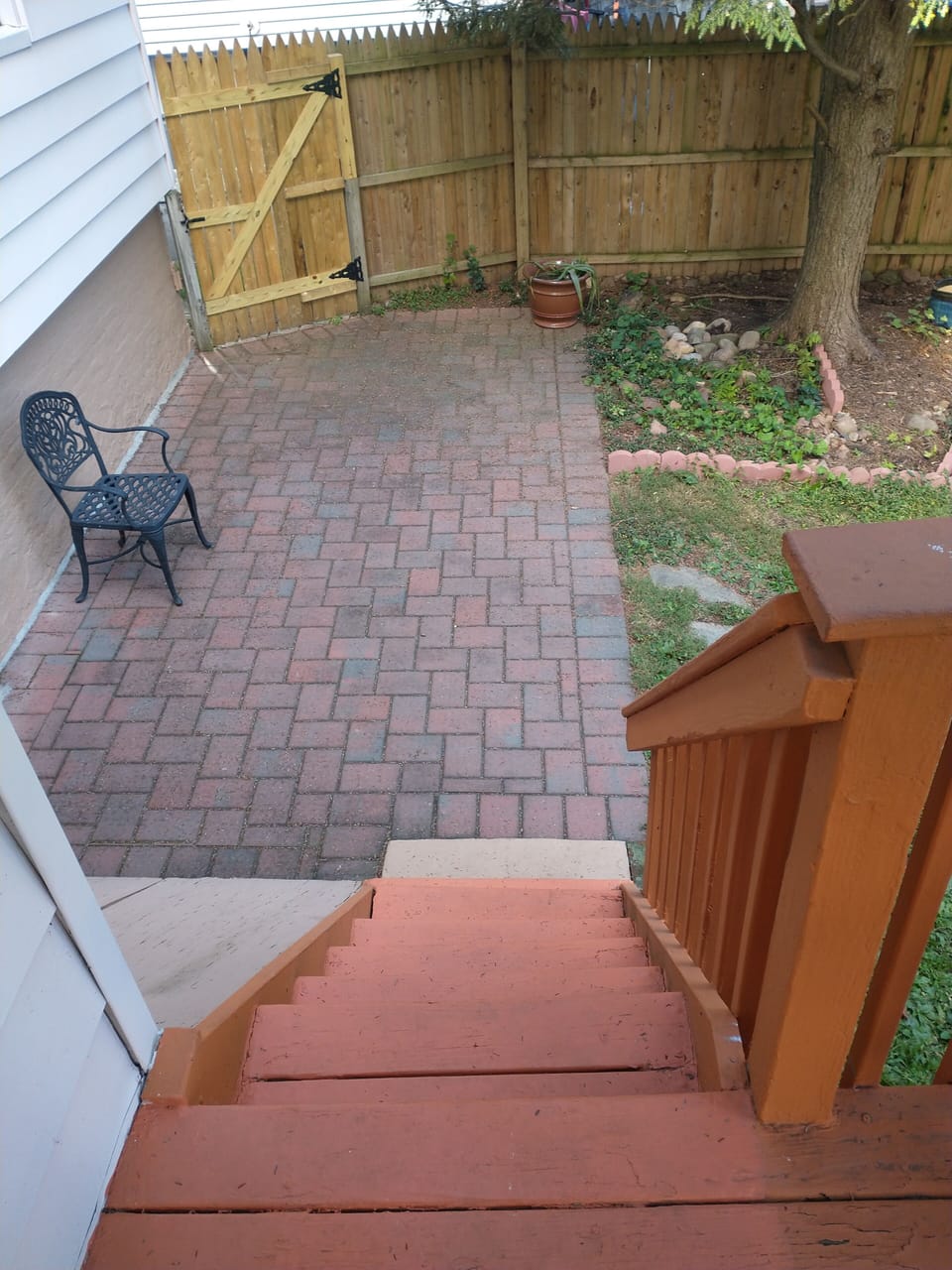 Back yard patio.