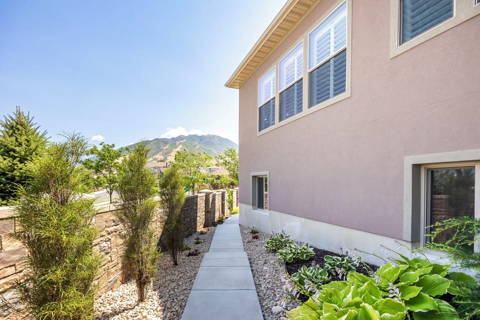 Your walkway through our private courtyard garden