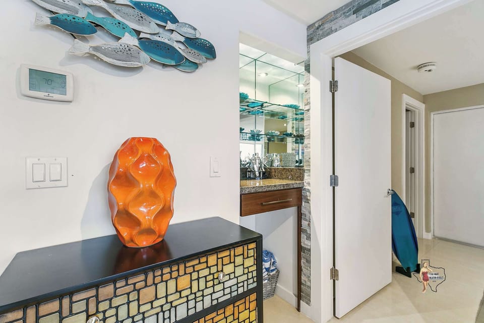 Tasteful decor throughout