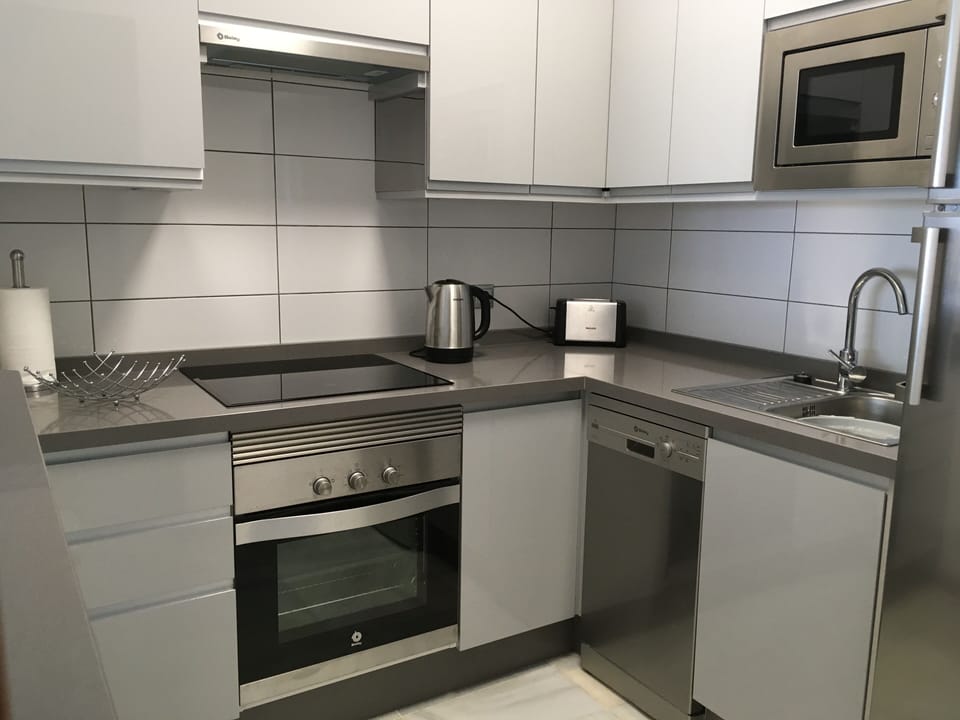 Convection oven, Induction Hob, Dishwasher, Microwave, Kettle, Toaster.