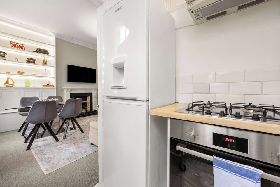 Kitchen is equipped with all the basics for a comfortable stay