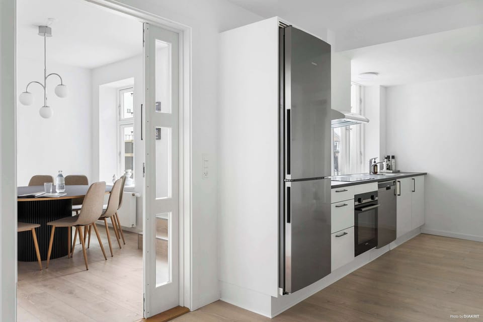 Dining area and kitchen