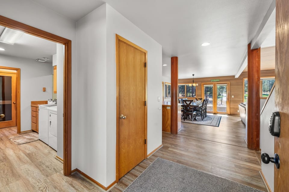 Open concept off entry