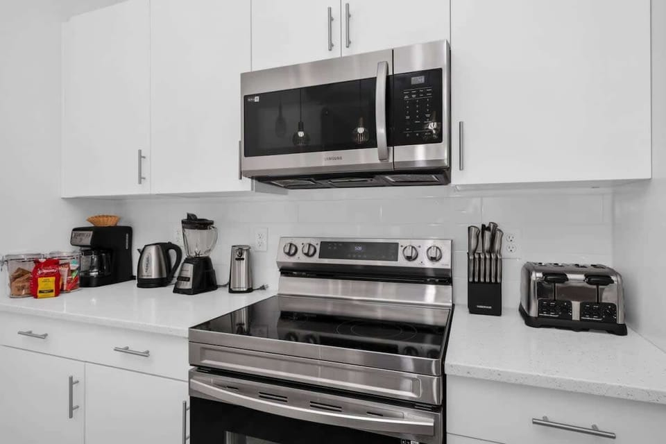 Cook with ease in a fully equipped kitchen designed for all your culinary needs.